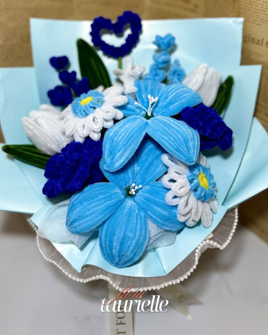 Serenity Blue Handmade Bouquet