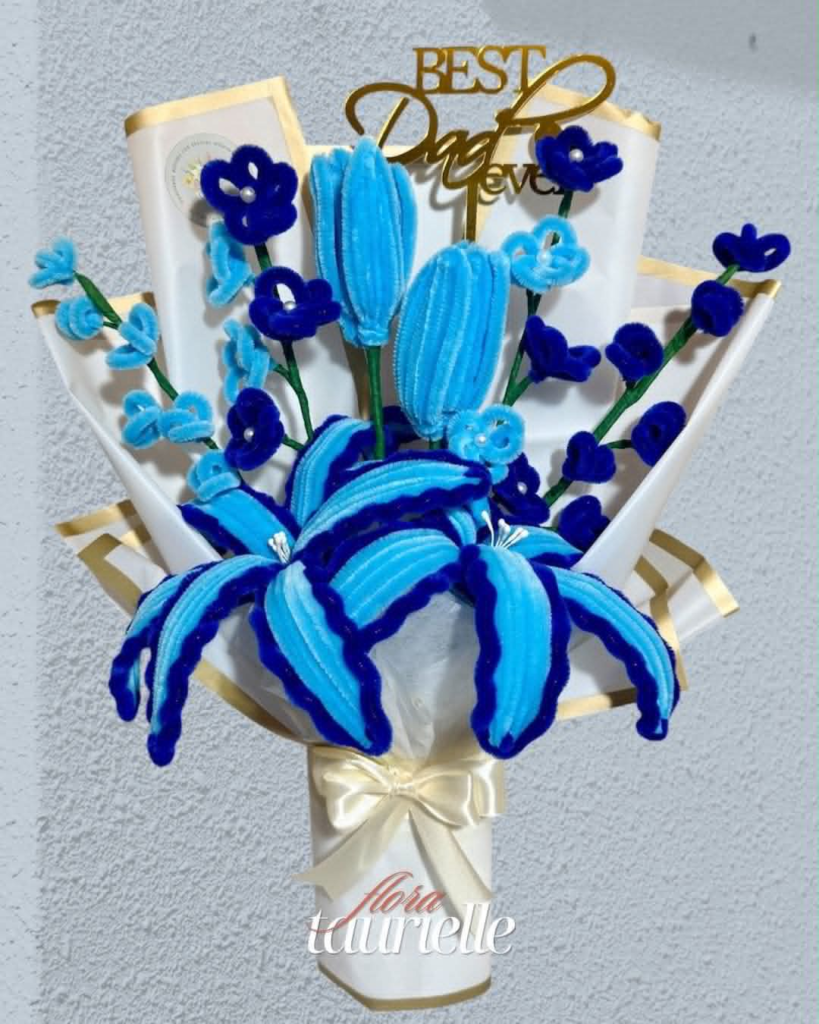 Graduation Yarn Flower Arrangement